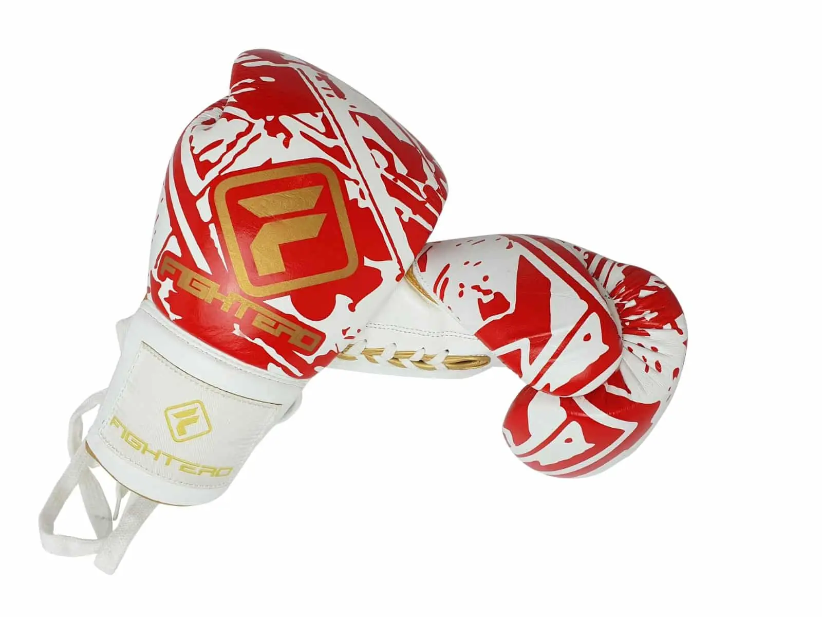 Boxhandschuhe RedWhite Echtleder- mit Schnüren