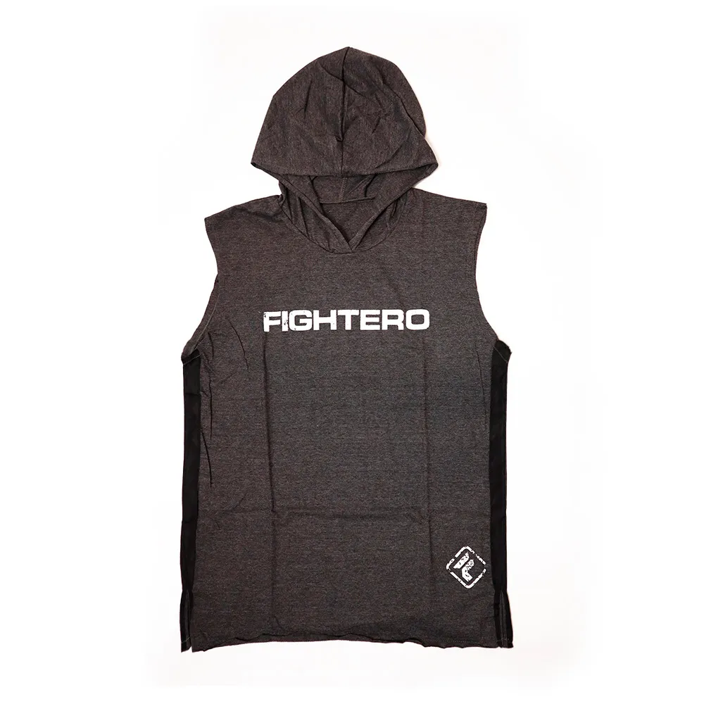 Hoodie-Shirt grey Sleeveless
