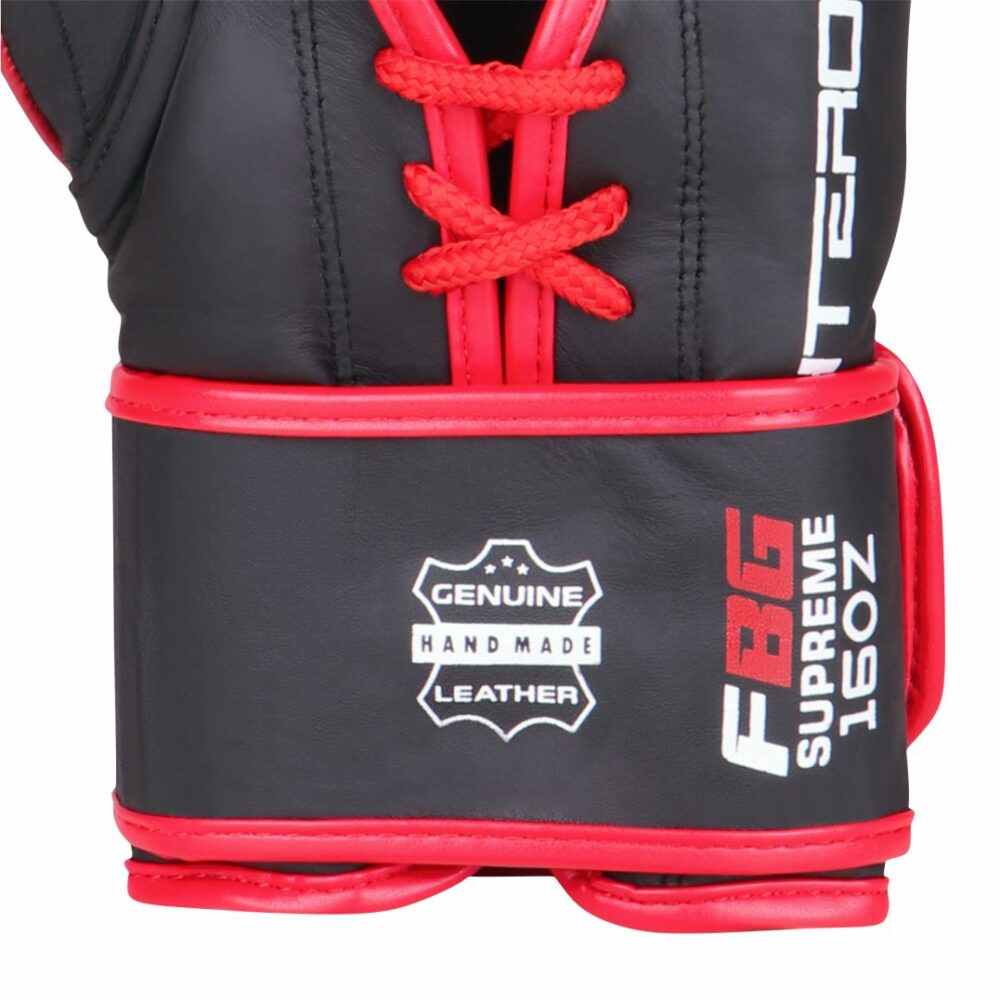 Boxhandschuhe FBG Supreme Klettverschluss+Schnüre – Bild 3