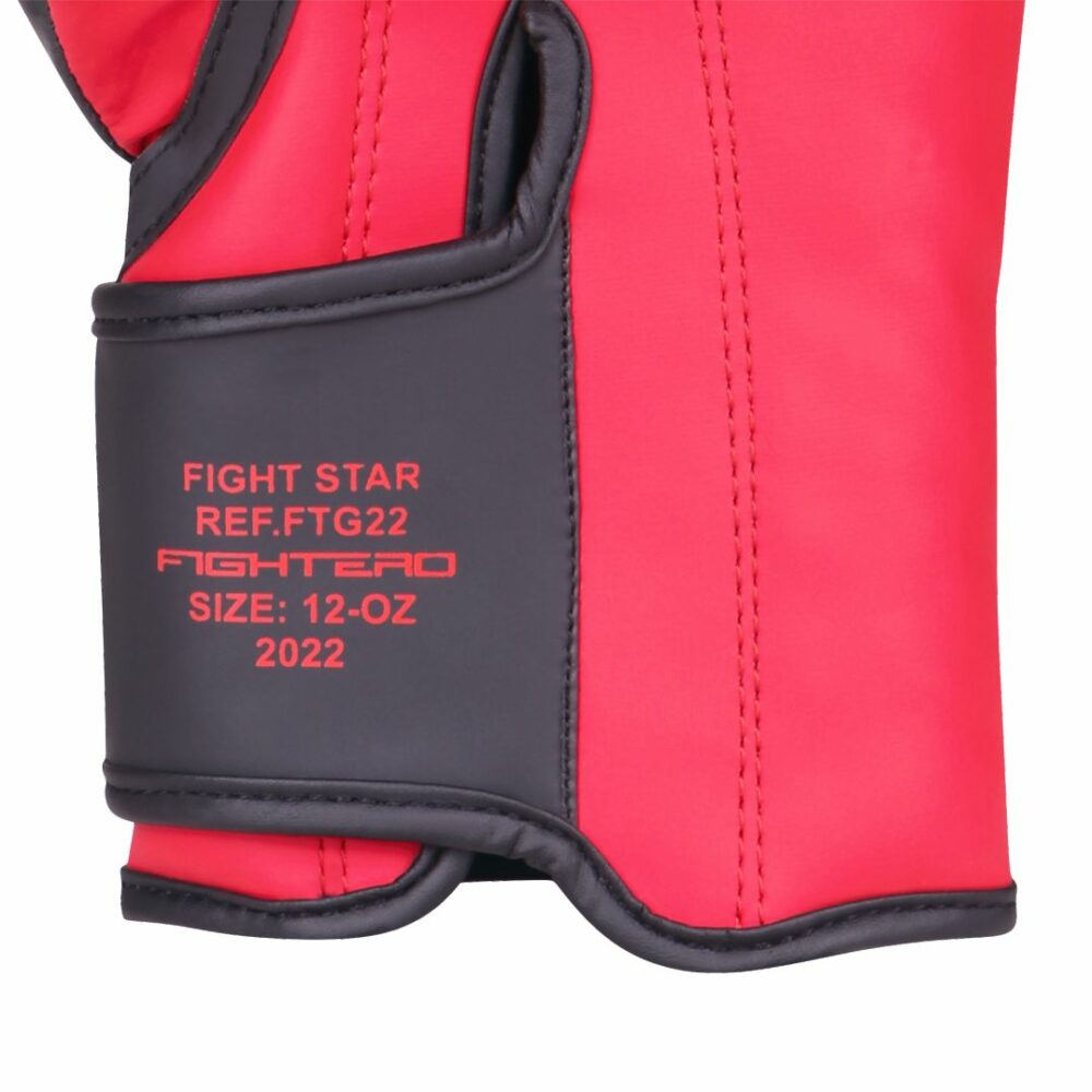 Boxhandschuhe matt rot schwarz