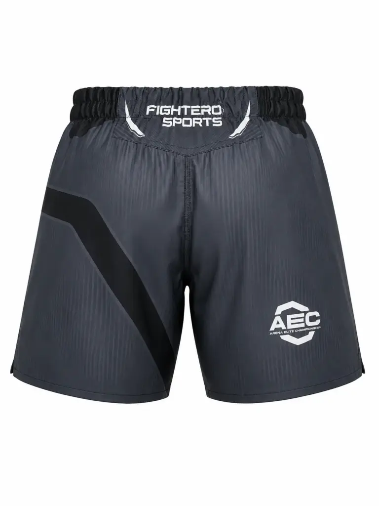 AEC MMA Short Gris Noir